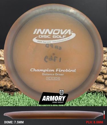 Armory Disc Golf Shop Used Disc Golf Discs Innova Champion Firebird brown/white 8/10 ink 176g