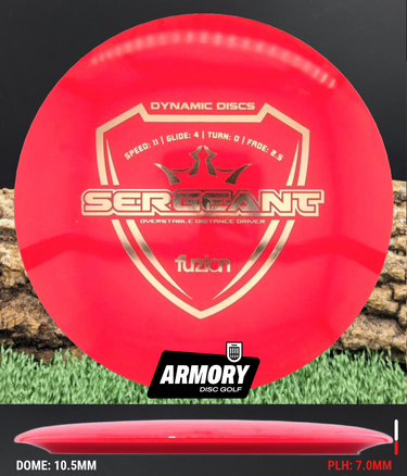 Dynamic Discs Sergeant Fuzion red/gold 173g