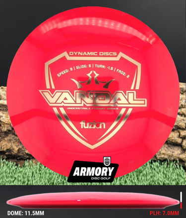 Dynamic Discs Vandal Fuzion red/gold 174g