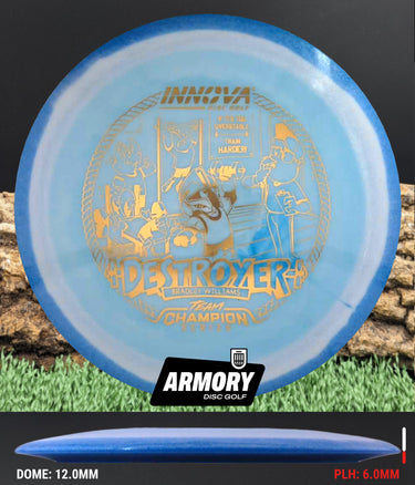 Innova Destroyer Halo Star White-Blue/Gold 159.14g