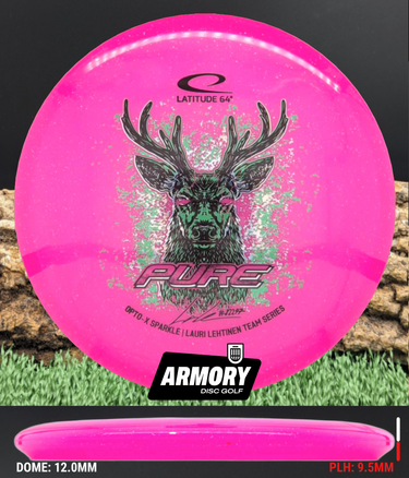 Latitude 64 Pure Opto hot pink/mint-silver shatter 178.1g