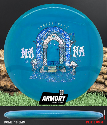 Thought Space Athletics Mana Aura teal/silver flowers-blue waves 178.7g