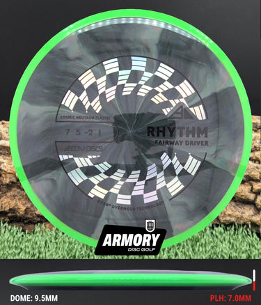 Axiom Rhythm Cosmic Neutron Charcoal/Bright Green 165.4g