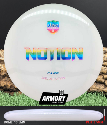 Discmania Notion C-Line SE white/rainbow shatter 176.1g