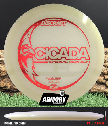 Discraft Cicada Neutron Soft Red Wavy 176.7g