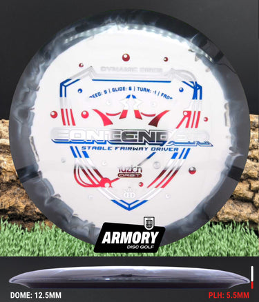 Dynamic Discs Contender Fuzion Orbit White & Black/Patriotic 174.2g