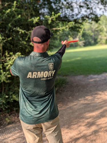 Armory Disc Golf x Adidas Polo | A550 Green Oxide Camo